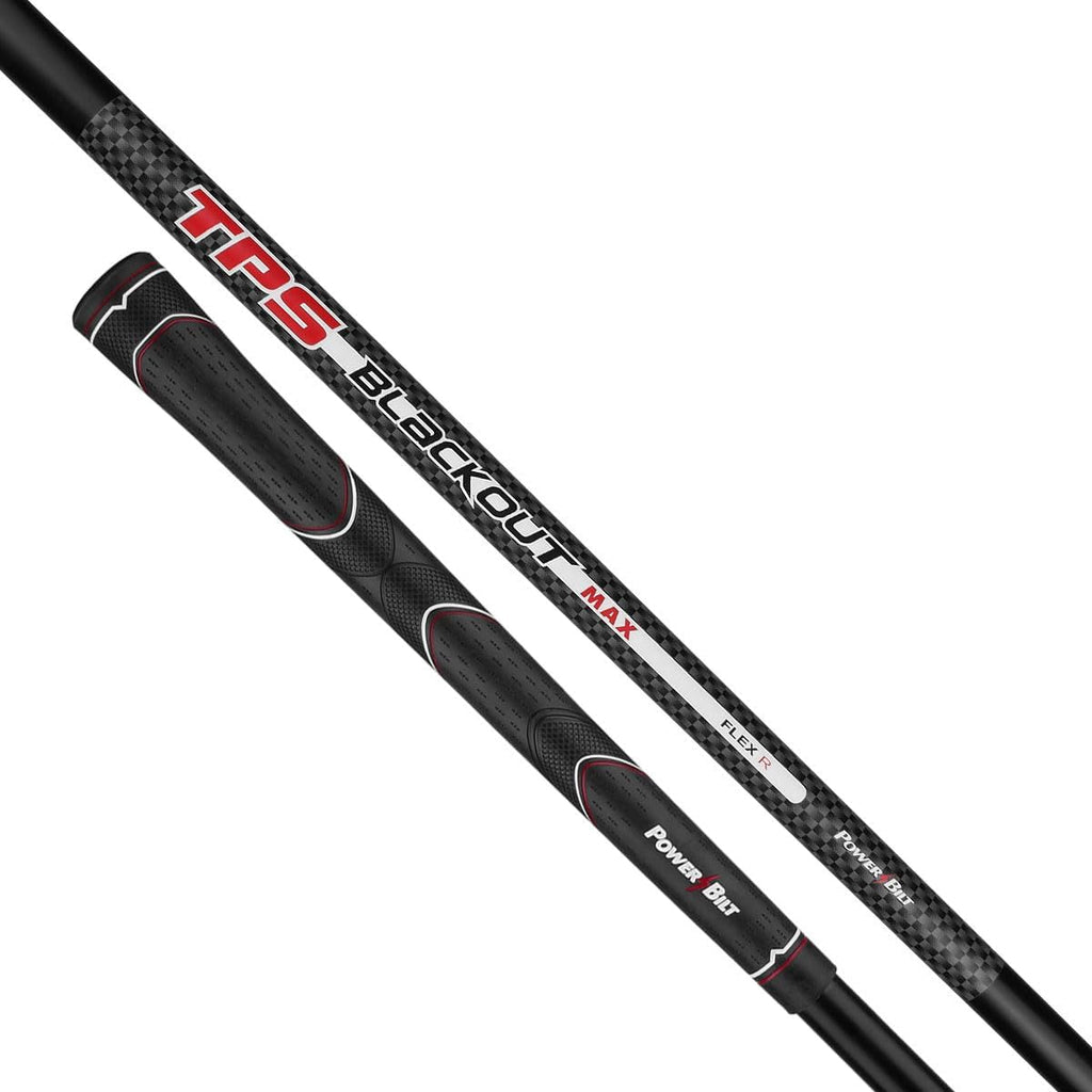 Powerbilt TPS Blackout Max Driver, Men's 10.5 Degree in Black/Red with Headcover