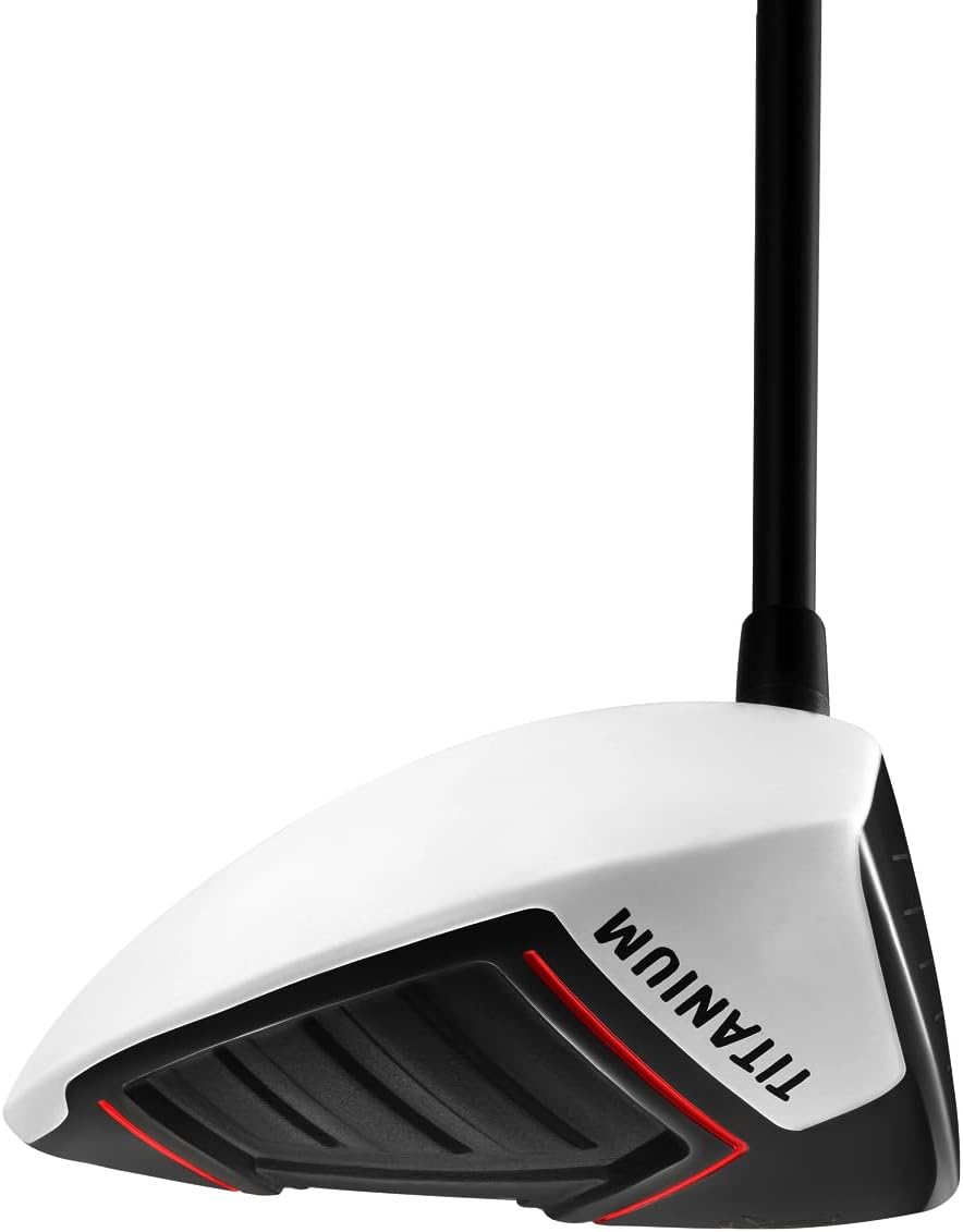 MAZEL Titanium Golf Drivers for Men,Right Handed,460CC (White Black, Graphite,10.5)