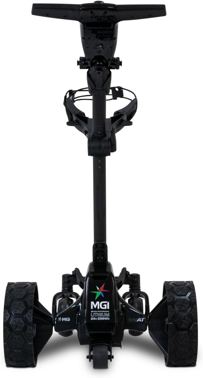 MGI Zip Navigator All Terrain Electric Golf Cart - 36 Hole Battery - Remote Control - (Drink, Umbrella, GPS-Phone)