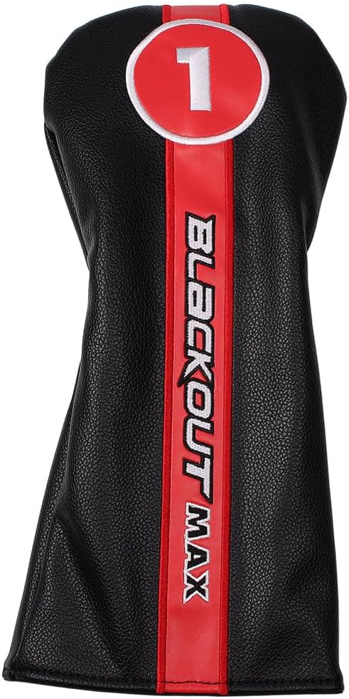 Powerbilt TPS Blackout Max Driver, Men's 10.5 Degree in Black/Red with Headcover