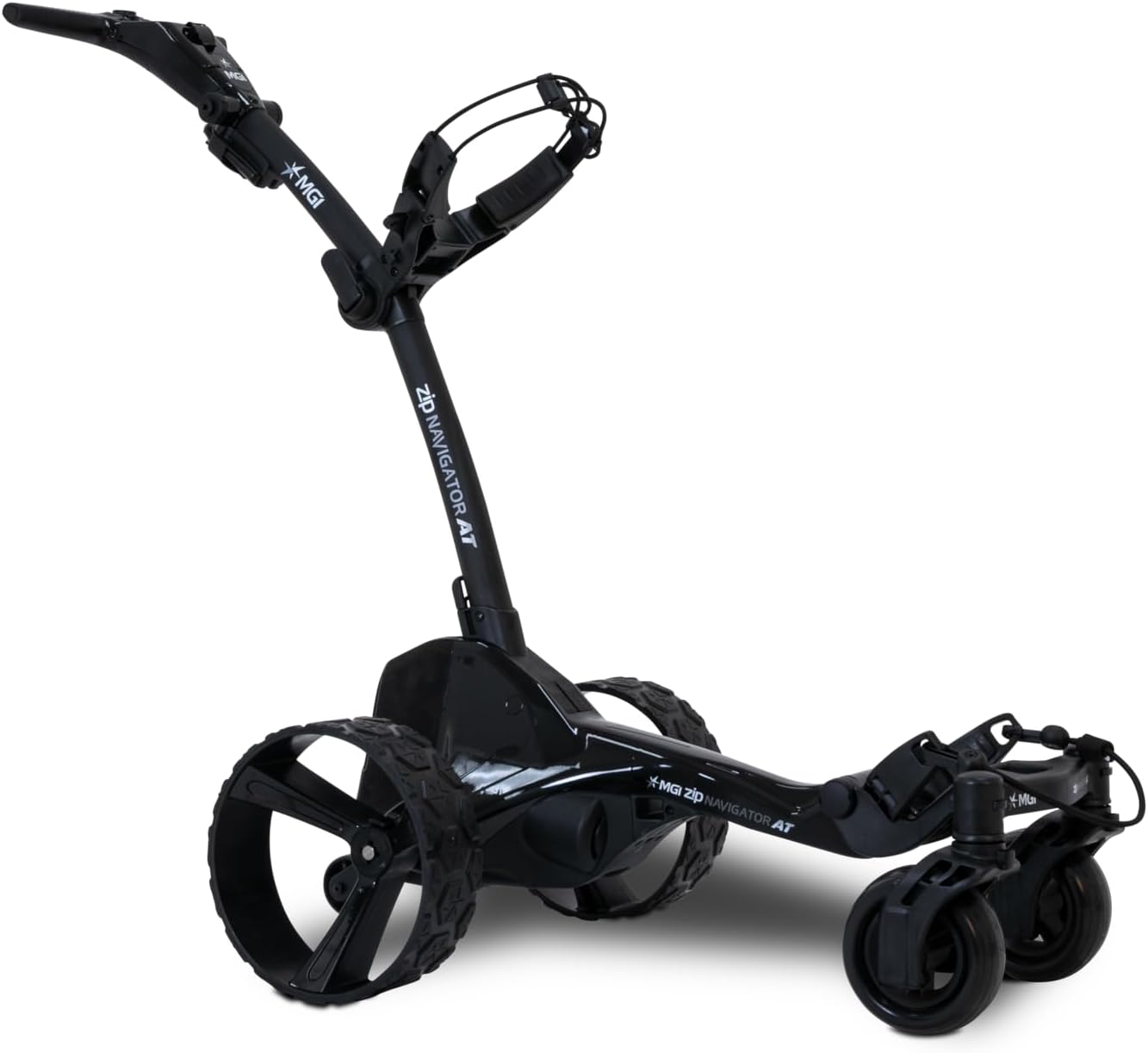MGI Zip Navigator All Terrain Electric Golf Cart - 36 Hole Battery - Remote Control - (Drink, Umbrella, GPS-Phone)