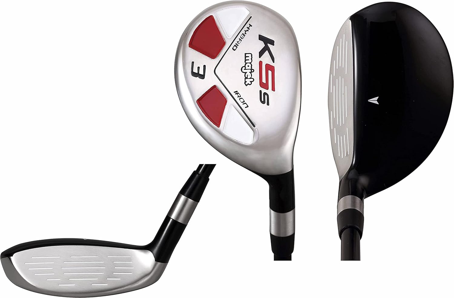 Senior Single Length - One Length Men’s Majek Golf All Hybrid Complete Full Set, which Includes: #3 4 5 6 7 8 9 PW Senior Flex Total of 8 Right Handed New Utility “A” Flex Clubs