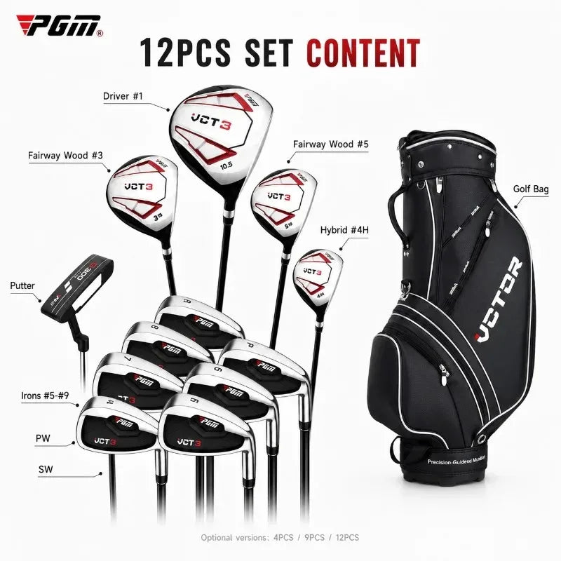 PGM Golf Clubs Complete Sets Men Beginners 4/9/12 Club and Bag