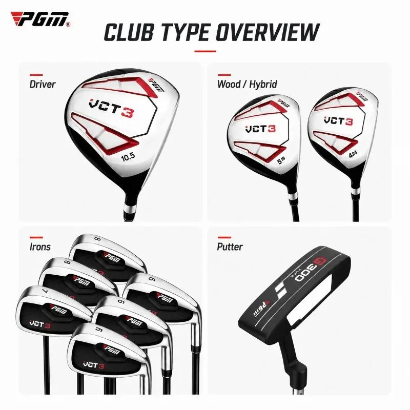 PGM Golf Clubs Complete Sets Men Beginners 4/9/12 Club and Bag