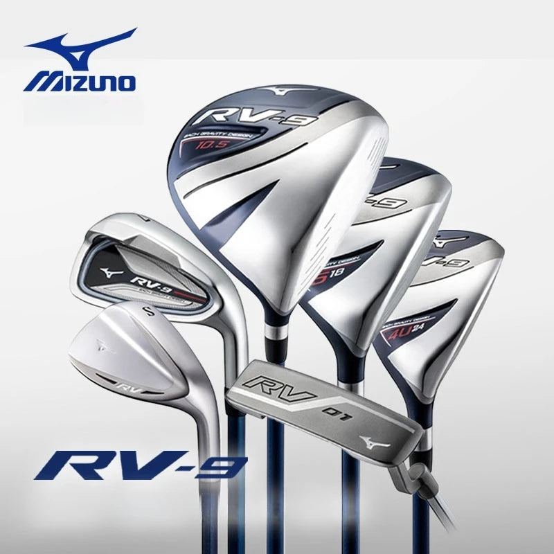 Mizuno RV-9 Mens Complete Golf Club Set Beginner Intermediate High Forgiveness Long Distance Full Clubs Kit With Golf Stand Bag