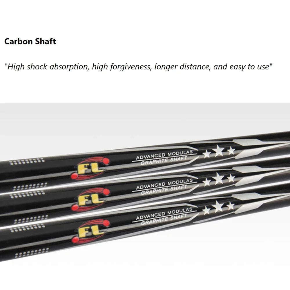 Golf Putter 7 Iron - 37" Carbon Shaft Golf Clubs for Men Women Sand Wedge Cue Driver Pitching Wedge Chipper Putters Golf Irons