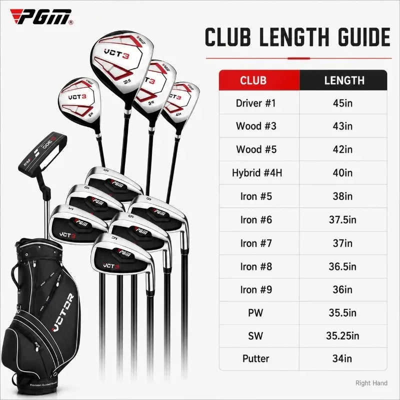 PGM Golf Clubs Complete Sets Men Beginners 4/9/12 Club and Bag
