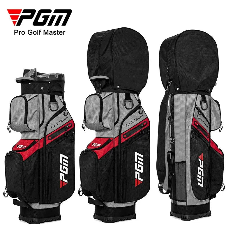 PGM Golf Cart Bag 14 Way Top Large Capacity Golf Club Organizer Detachable Side Pouch Stable Base