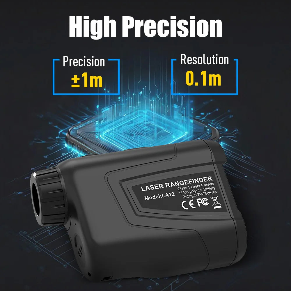 Golf Range Finder 1200 Yards 6X Magnification Golf Laser Rangefinder with Slope Flag Lock Vibration