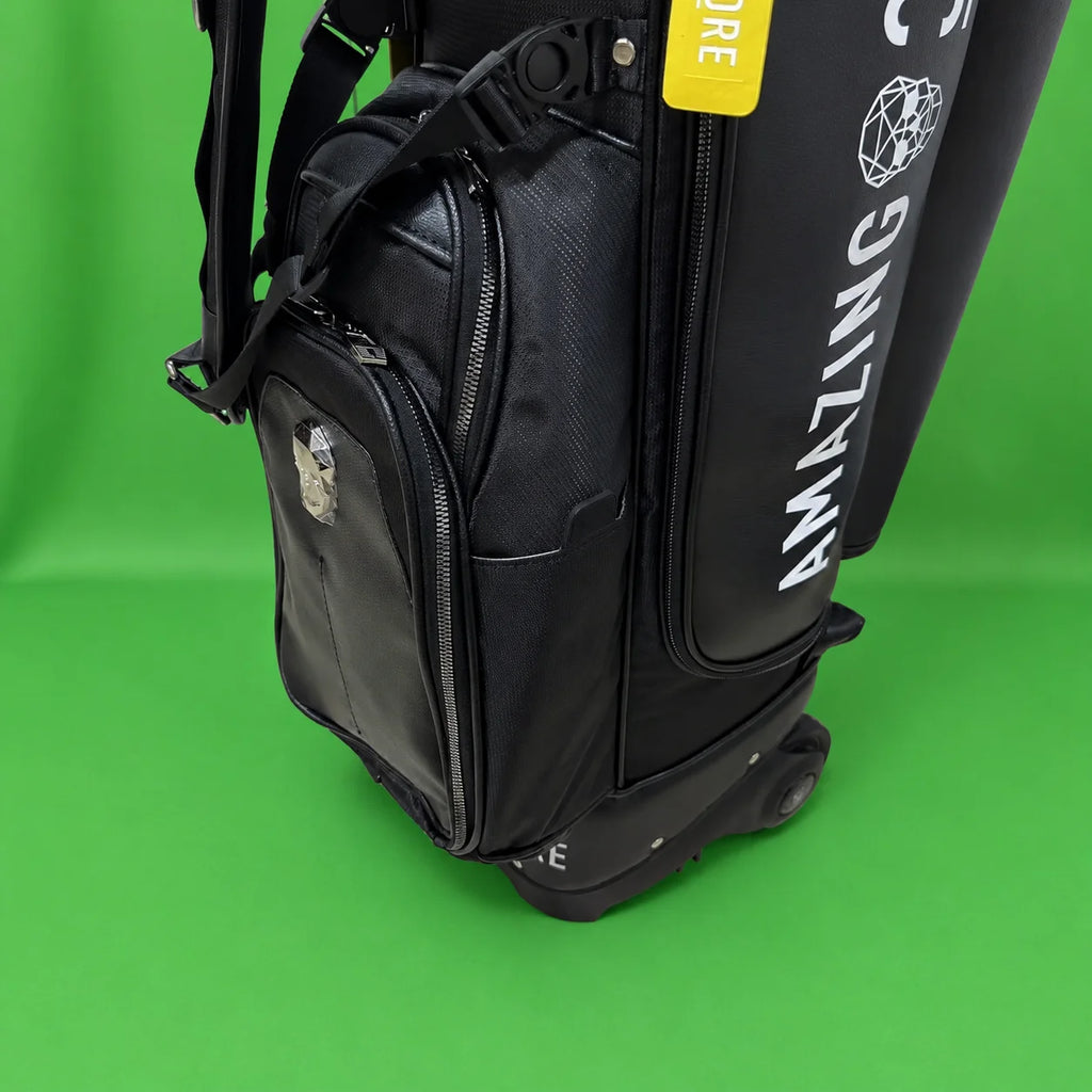 2026 Luxury Golf Travel Bag with Wheels Men Women Large Capacity Waterproof Club Bag with Cover Pockets