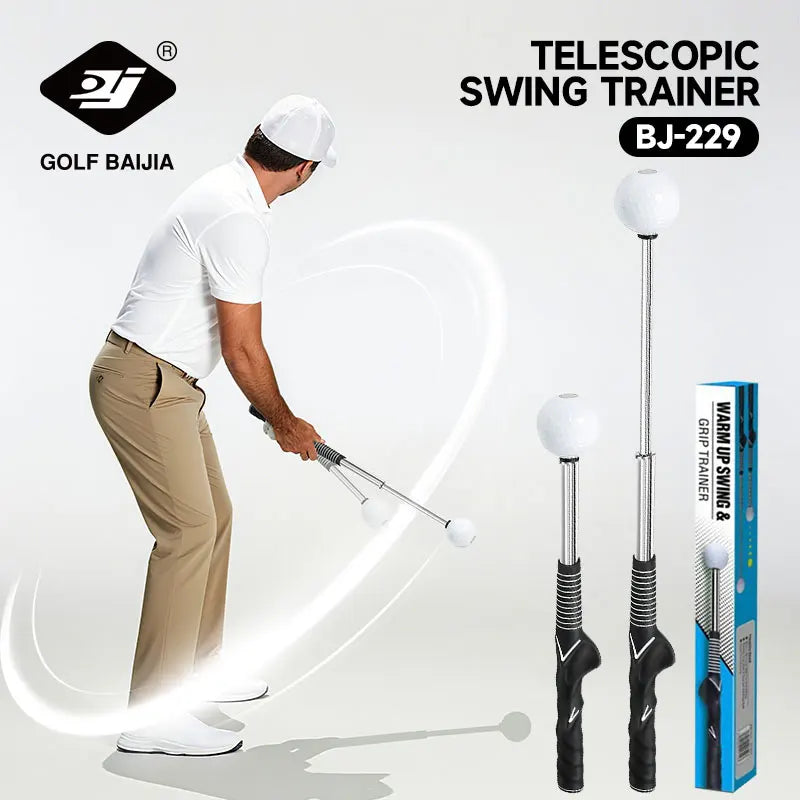 Golf Swing Practice Stick Telescopic Golf Swing Trainer Posture Corrector Practice Golf ExerciseGolf Swing Master Training Aid