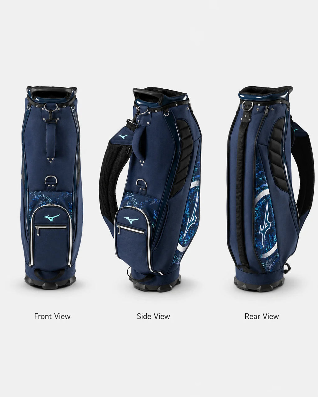 2026 New Mizuno Men's Golf Bag NX3 Series Lightweight Golf Cart Bag Professional Standard Clubs Carrier 5LGC250122 Navy Blue