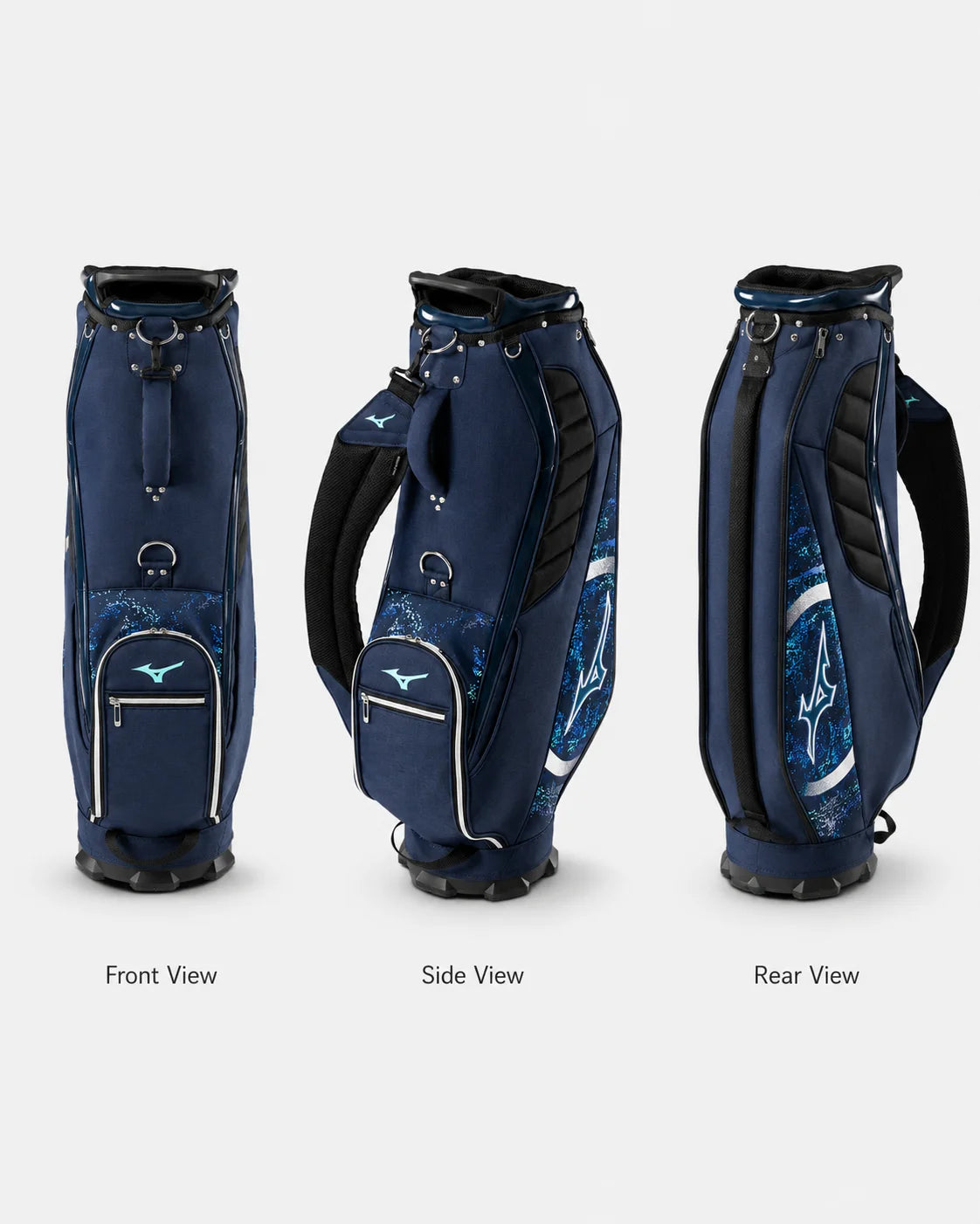 2026 New Mizuno Men's Golf Bag NX3 Series Lightweight Golf Cart Bag Professional Standard Clubs Carrier 5LGC250122 Navy Blue