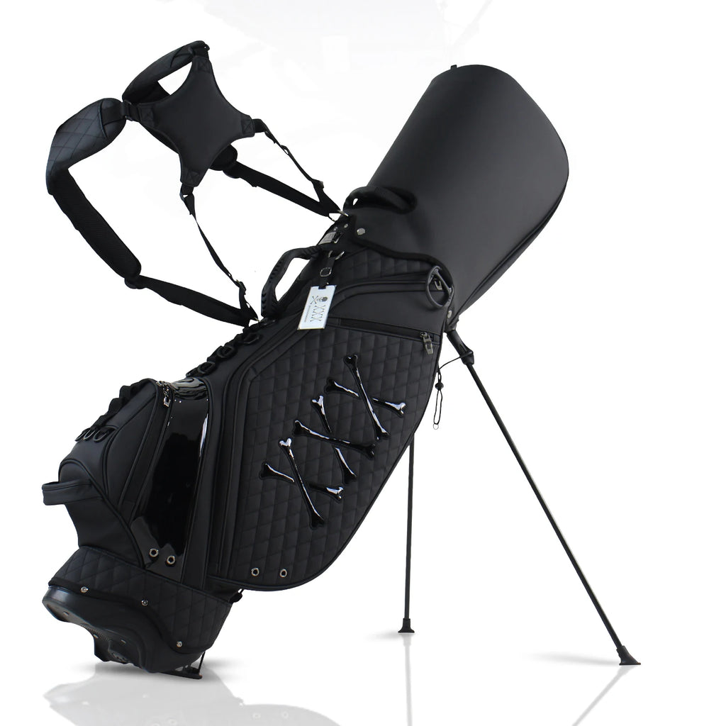 Stylish Golf Stand Bag, 7-Way Top Divider, Lightweight Double Shoulder Golf Club Bag, Premium Eco-Friendly PU Leather