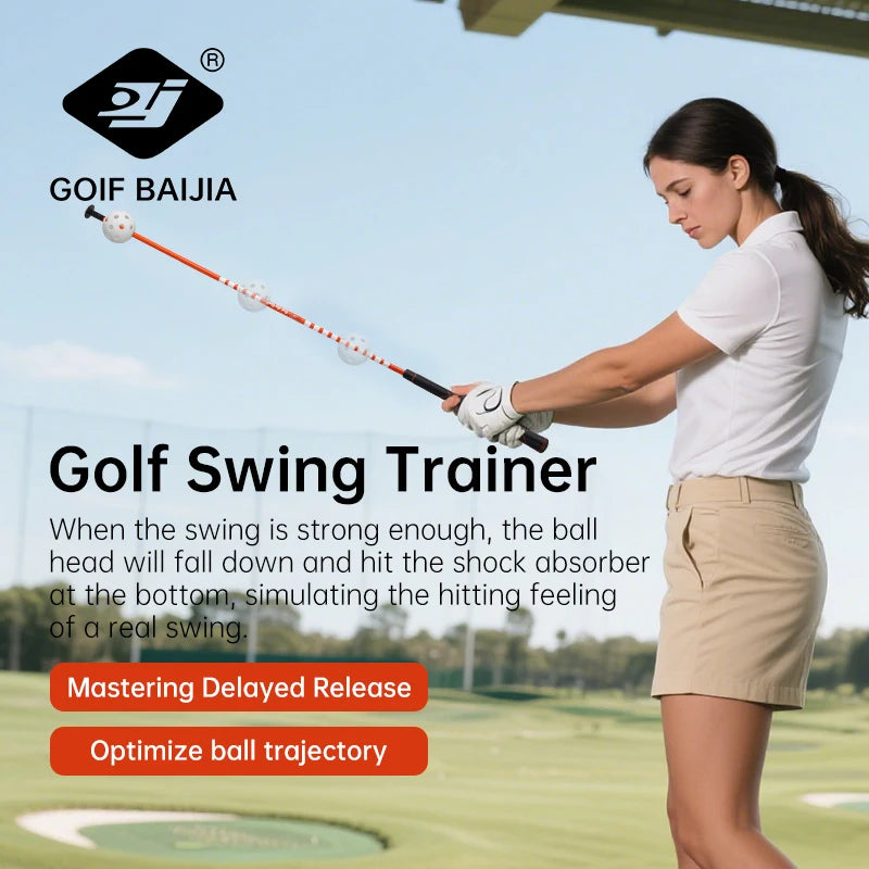Golf Hollow Ball Swing Practice Stick - Short Version, Understand the Strength of the Swing through the Sound