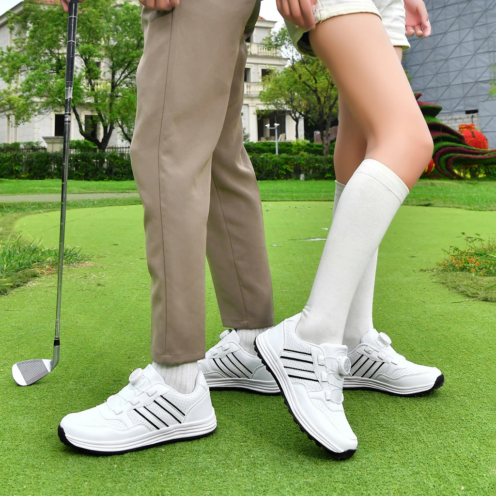 Lightweight Unisex Spikeless Golf Shoes Soft Cushion Waterproof Breathable Anti Slip Outdoor Golf Walking Shoes