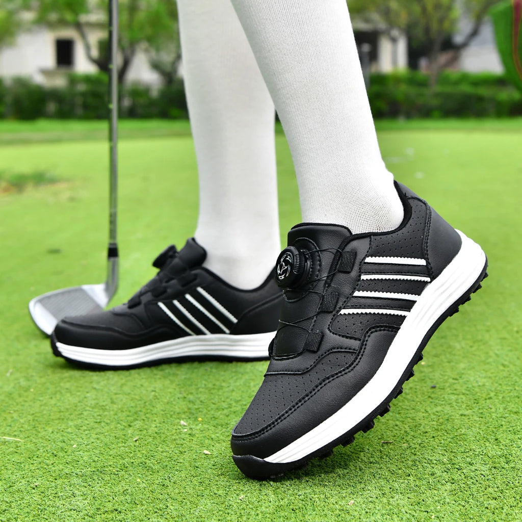 Lightweight Unisex Spikeless Golf Shoes Soft Cushion Waterproof Breathable Anti Slip Outdoor Golf Walking Shoes