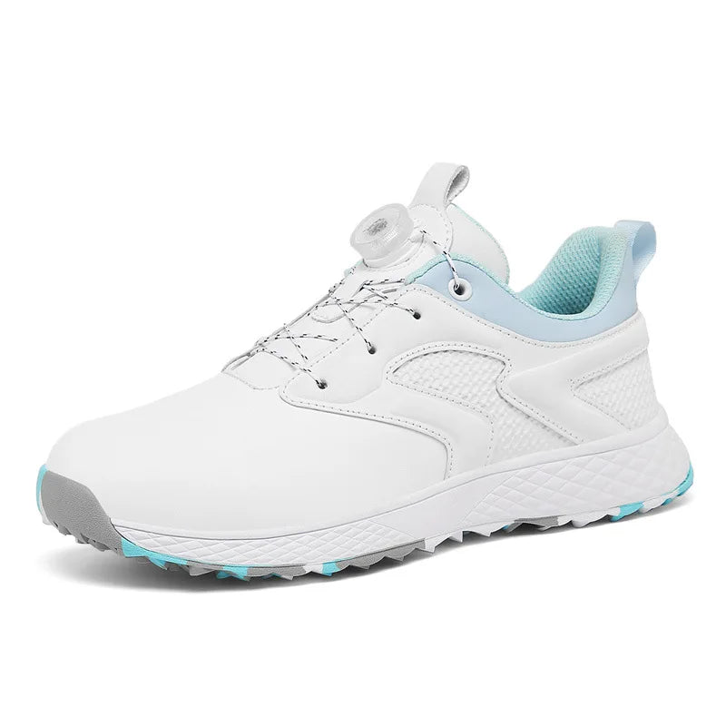 Golf Shoes Women & Men Casual Non Slip Golf Sneakers Soft Spikes Breathable Microfiber Outdoor Training Walking Couple Sports Shoe