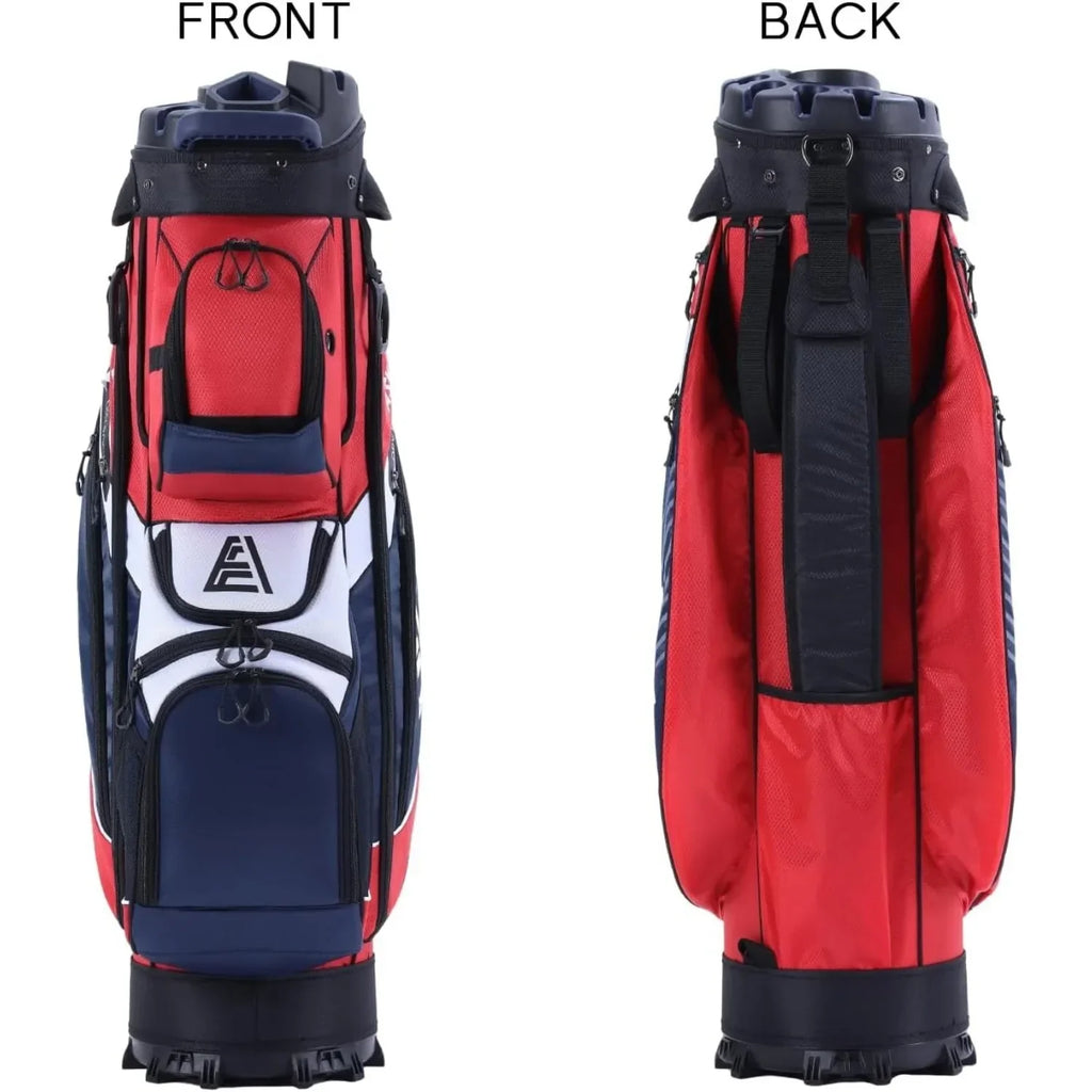Premium 14-Way T-Lock Golf Cart Bag with Handles & Rain Cover Customized