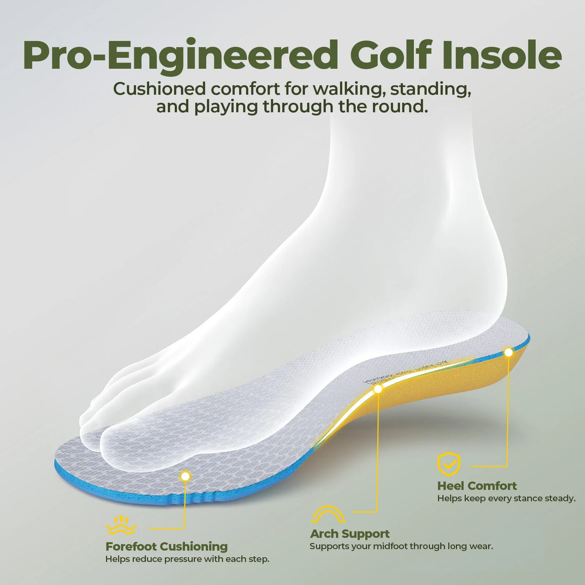 FitVille GreenEase Golf Shoes V5