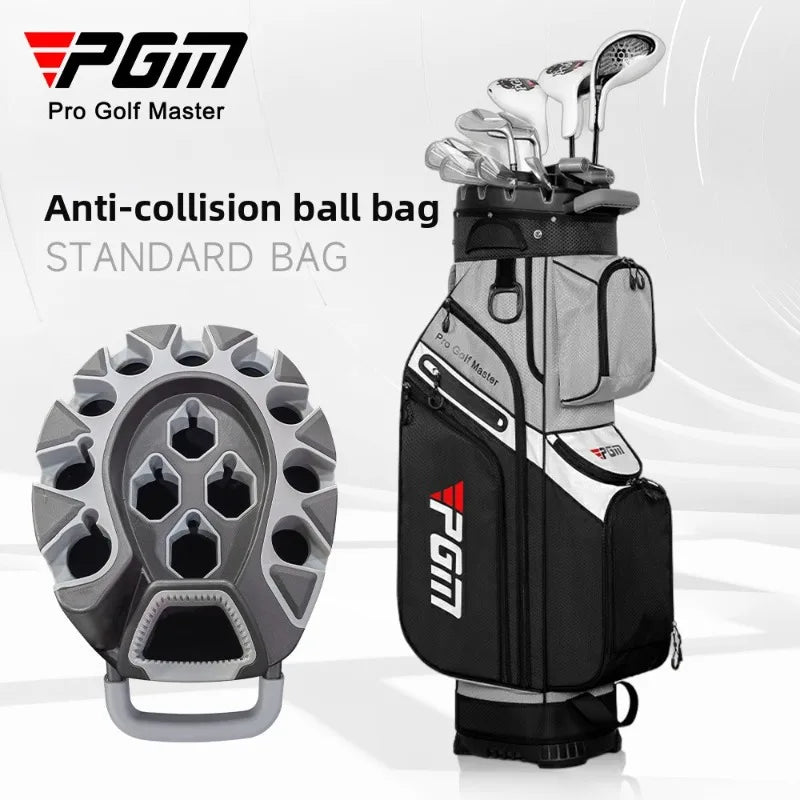 PGM Golf Cart Bag 14 Way Top Large Capacity Golf Club Organizer Detachable Side Pouch Stable Base