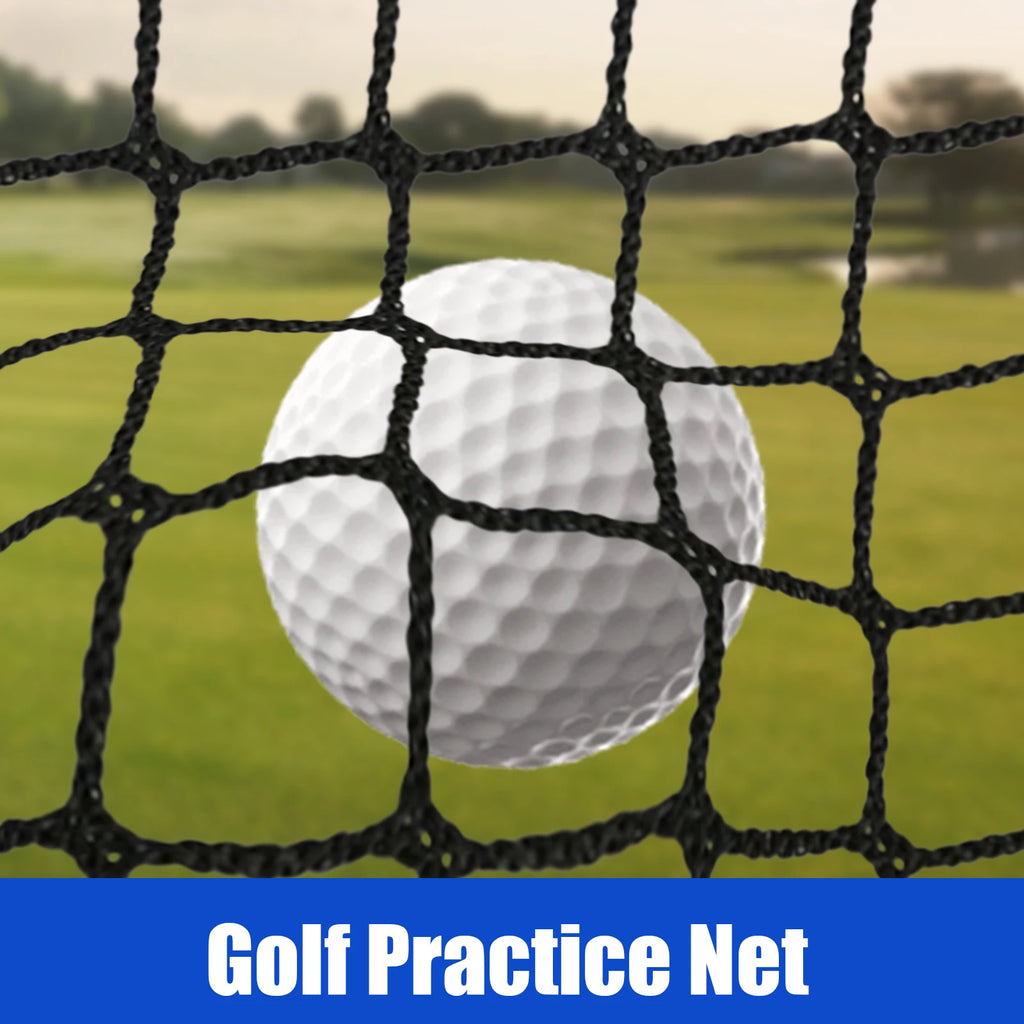 3x3m Golf Sports Practice Barrier Net, Golf Ball High Impact Net, Golf Training Aid for Indoor Outdoor Sports, 10 X 10 Ft