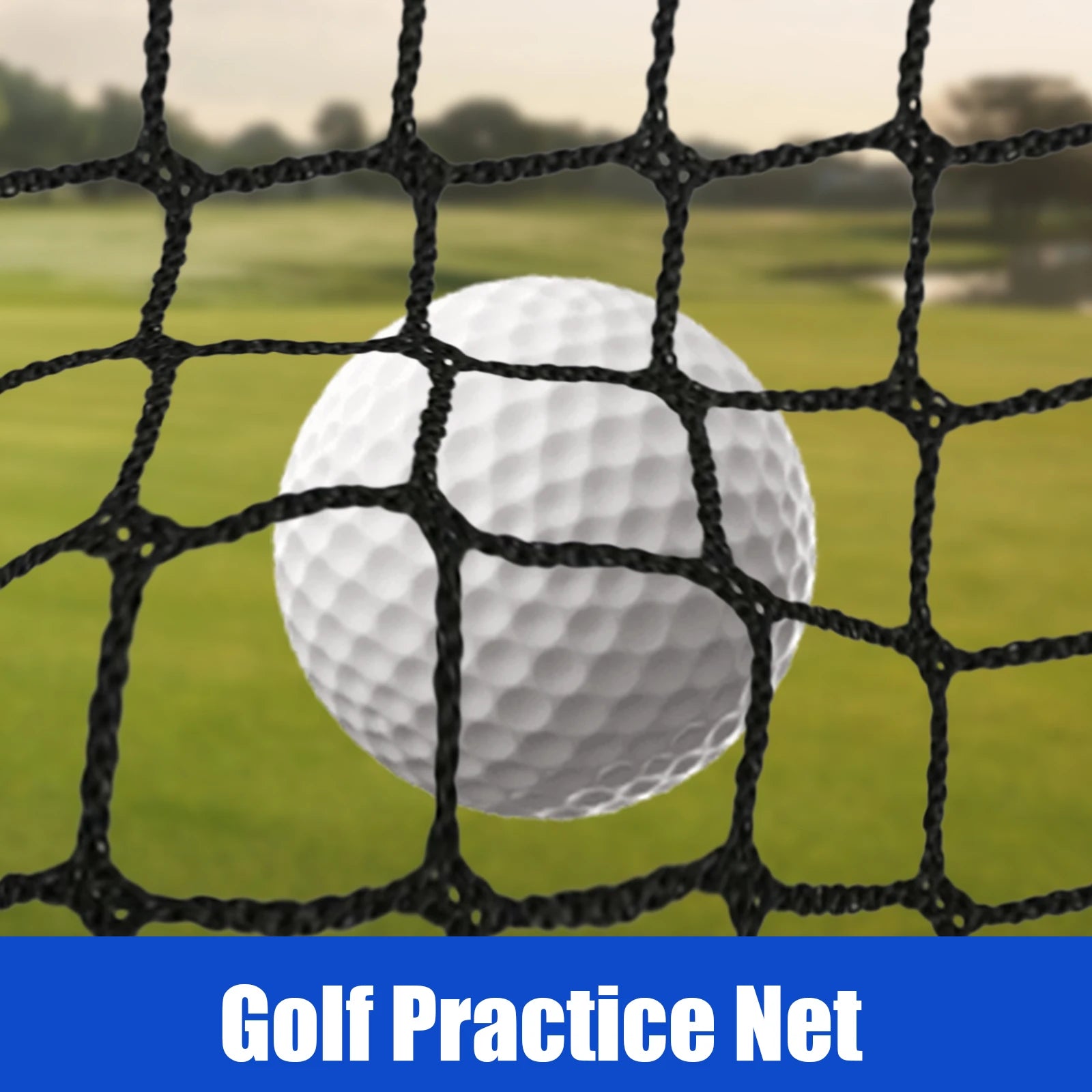 3x3m Golf Sports Practice Barrier Net, Golf Ball High Impact Net, Golf Training Aid for Indoor Outdoor Sports, 10 X 10 Ft