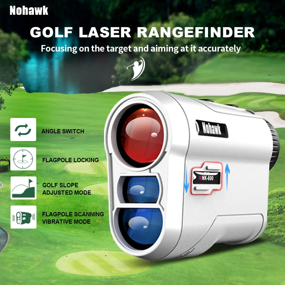 Nohawk Professional Golf Laser Rangefinder with Slope Compensation Distance Lazer Meter for G Sport Hunting Survey
