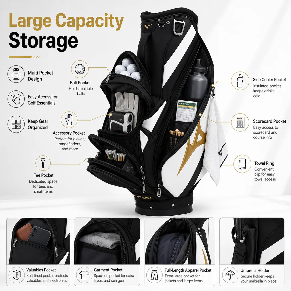Mizuno Europe Ltd Edition Cart Bags