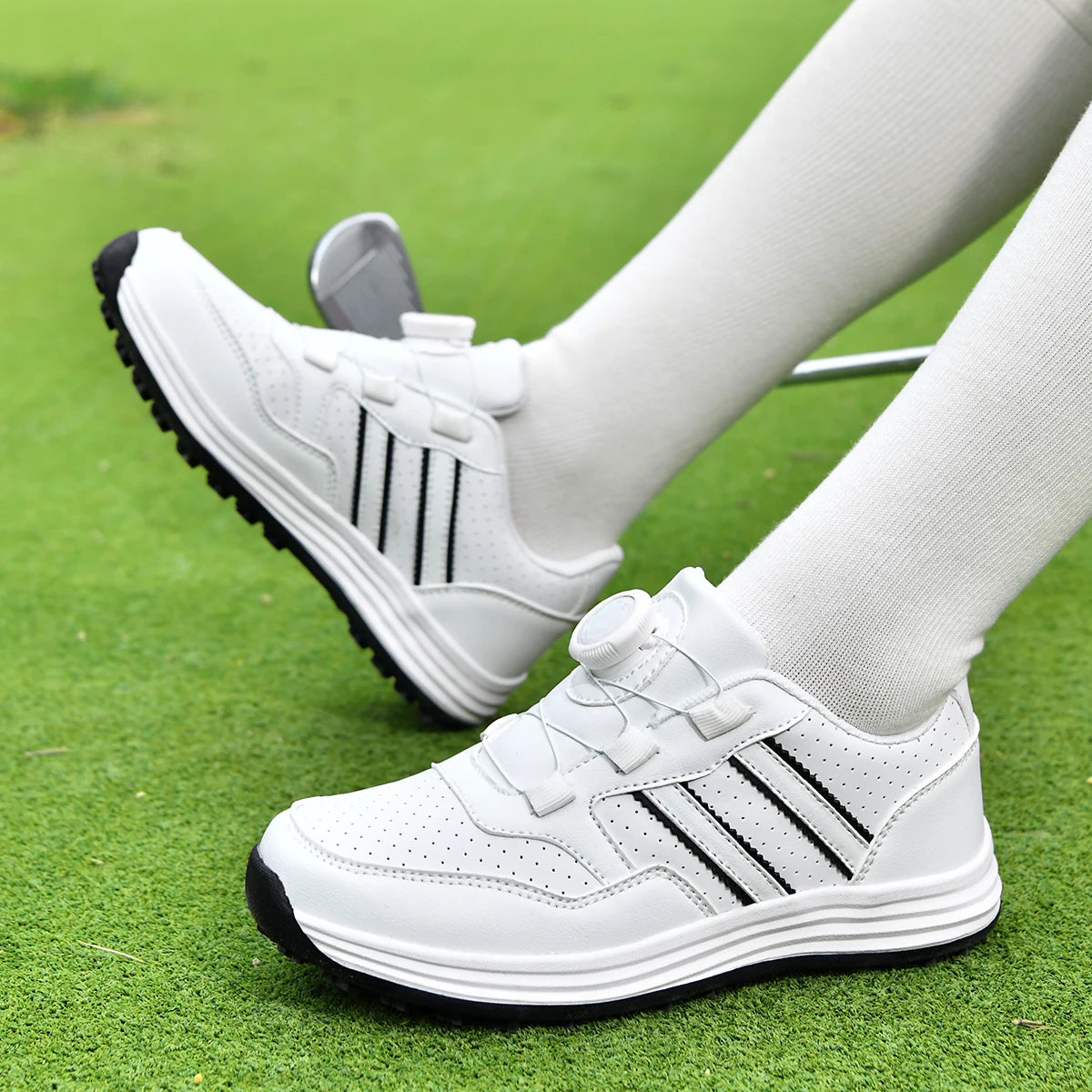 Lightweight Unisex Spikeless Golf Shoes Soft Cushion Waterproof Breathable Anti Slip Outdoor Golf Walking Shoes