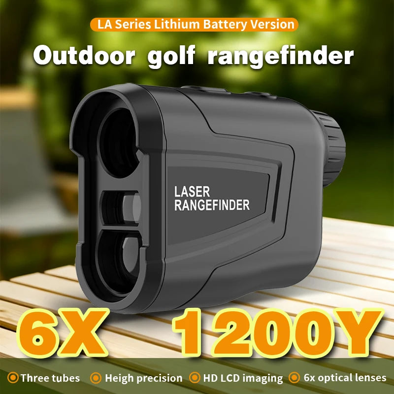 Golf Range Finder 1200 Yards 6X Magnification Golf Laser Rangefinder with Slope Flag Lock Vibration