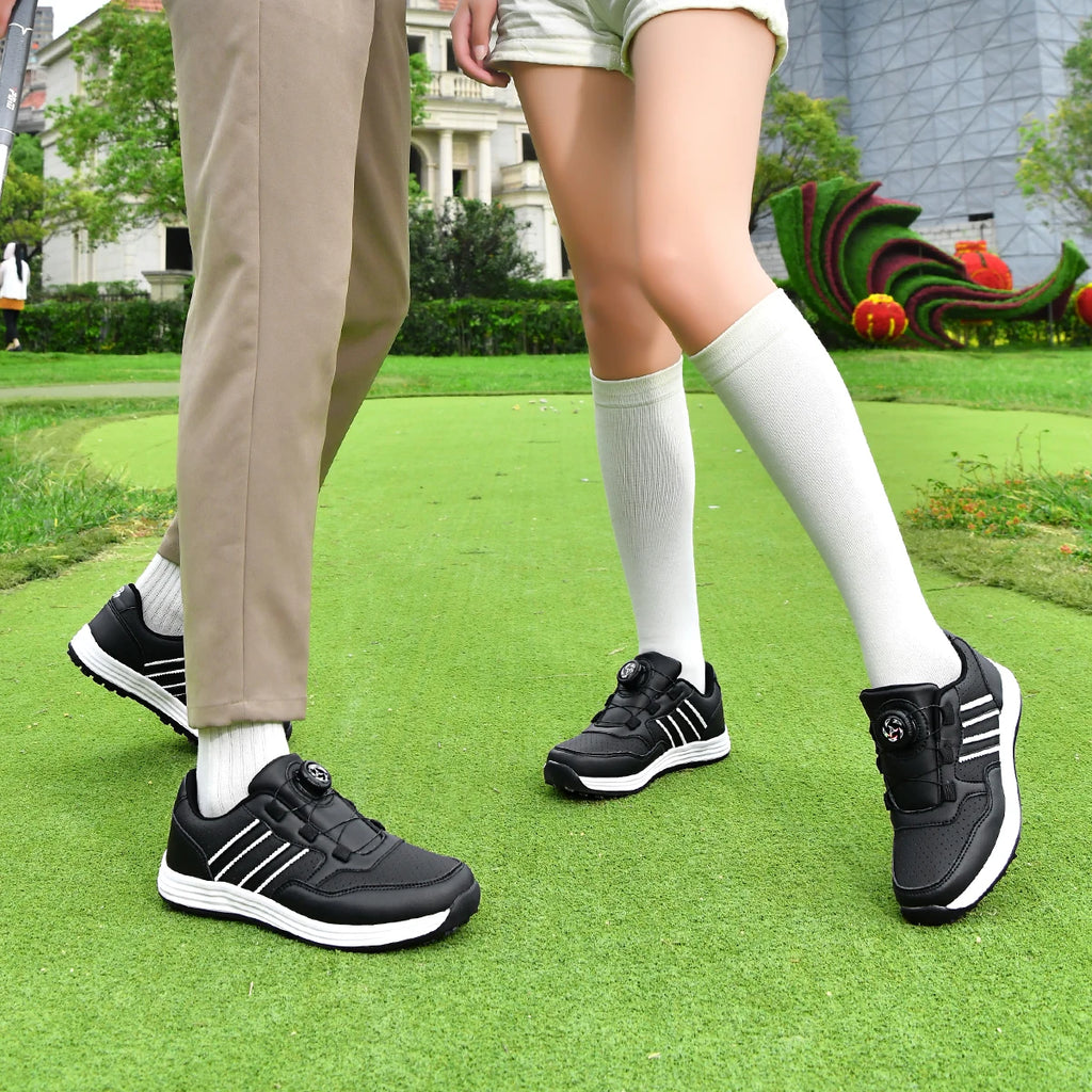 Lightweight Unisex Spikeless Golf Shoes Soft Cushion Waterproof Breathable Anti Slip Outdoor Golf Walking Shoes