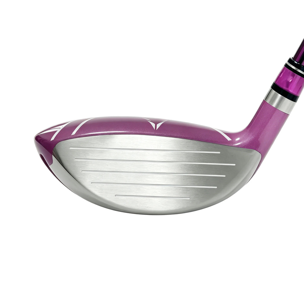 Max Base Women's Golf 5 Fairway Wood 19° L Flex 41.25" Pink Blue Easy to Hit Long Distance Club