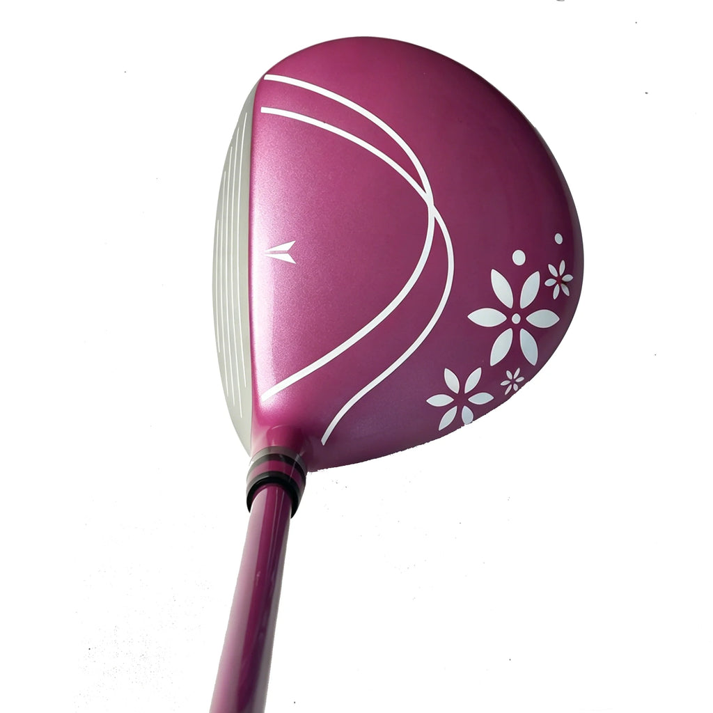 Max Base Women's Golf 5 Fairway Wood 19° L Flex 41.25" Pink Blue Easy to Hit Long Distance Club