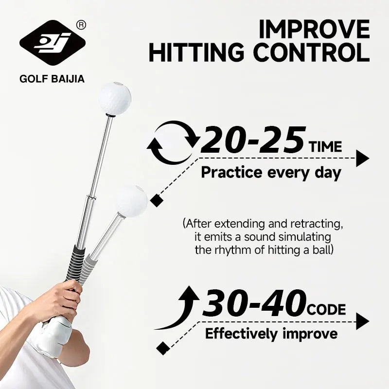Golf Swing Practice Stick Telescopic Golf Swing Trainer Posture Corrector Practice Golf ExerciseGolf Swing Master Training Aid