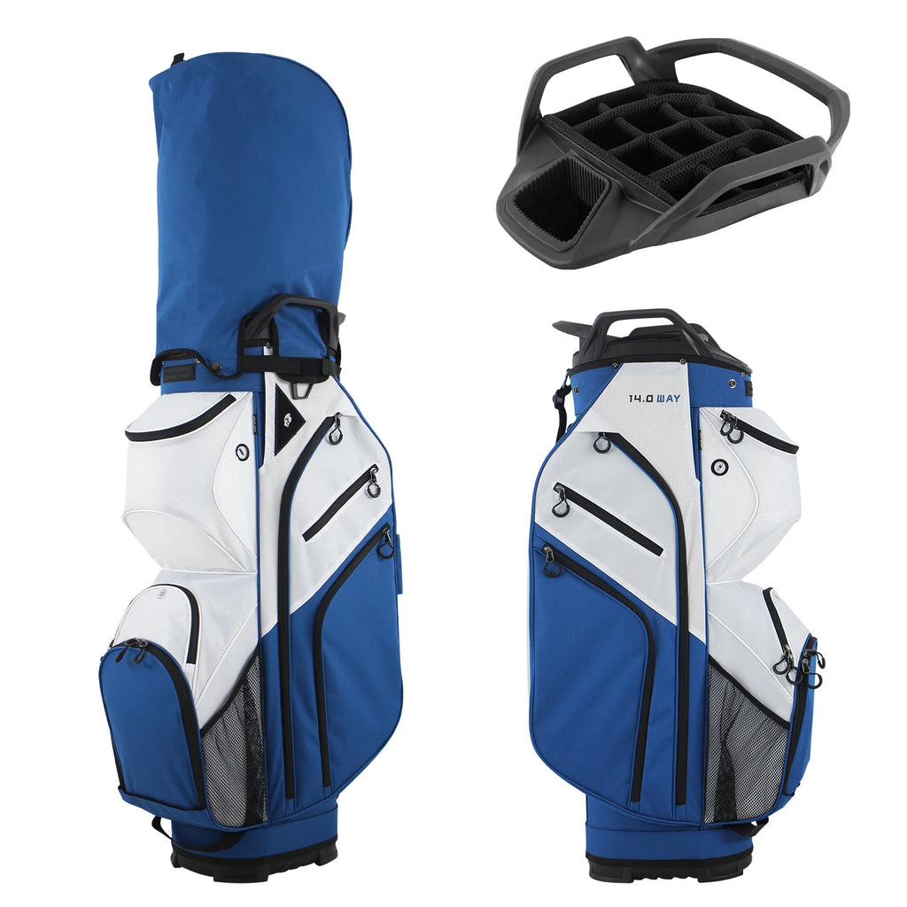 Ultra Lightweight Golf Cart Bag, 15-Way Top Divider Golf Club Bag, Nylon Material, Lightweight Only 2.6KG / 5.73 Lbs